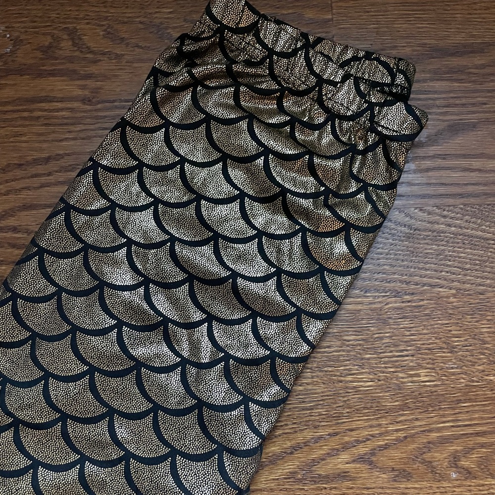 Mermaid Scale Gold Leggings